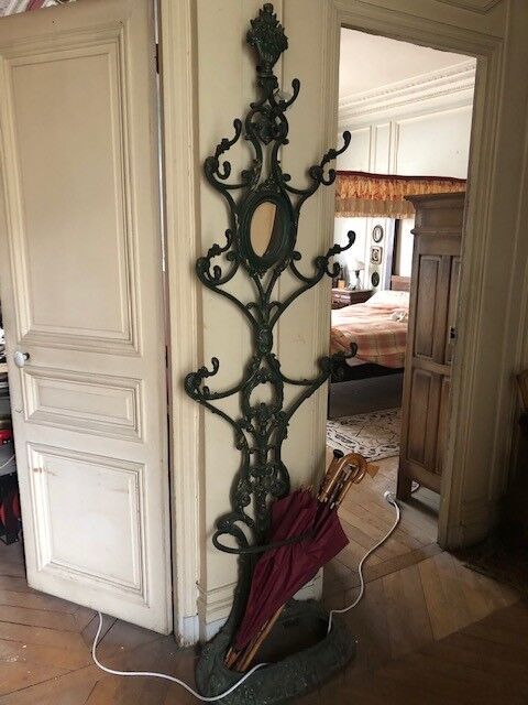 Cast iron coat rack 19th Alfred Corneau Frères Charleville