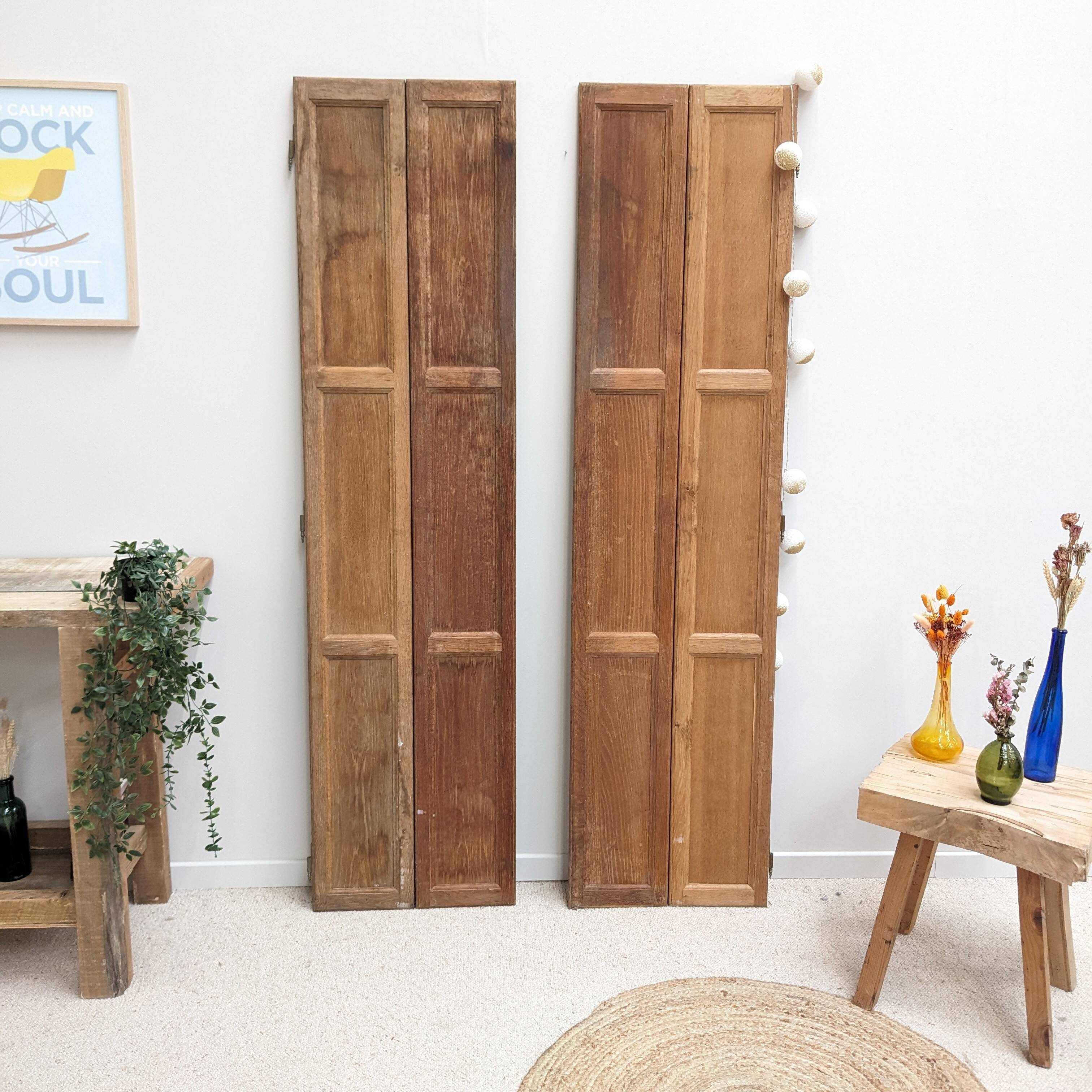 Vintage oak shutter