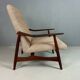 Danish teak armchair newly upholstered, 1960s