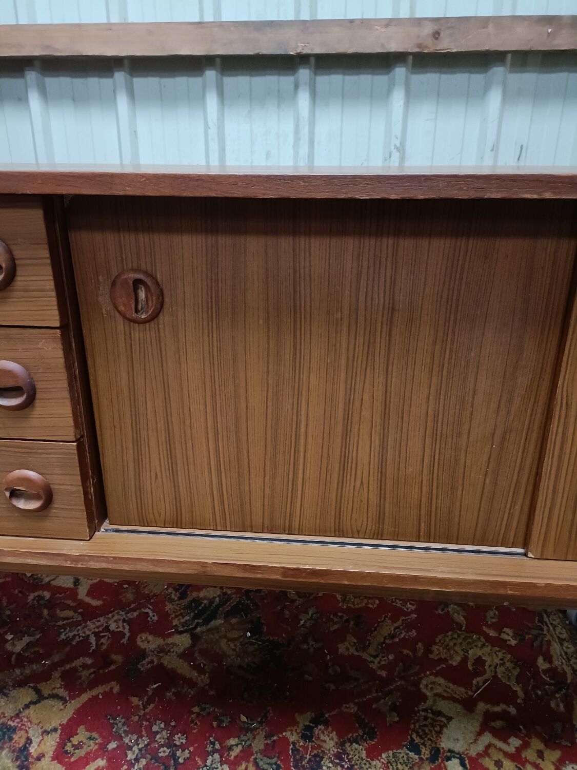Vintage scandinavian teak enfilade, 60s