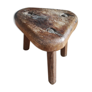 tabouret bois vintage