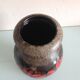 Fat Lava style red flower vase by Scheurich Keramik vintage 60s-70s