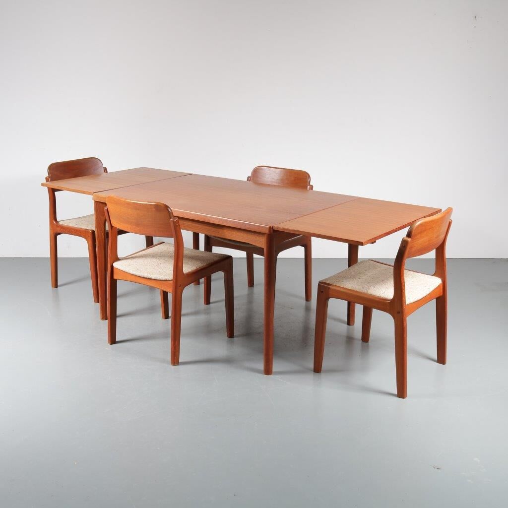 All dining room Scandinavian by Henning Kjaernulf for Vejle Stole