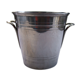Bucket a champagne metal argente art deco