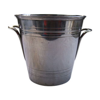 Bucket a champagne metal argente art deco