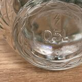 0.5 L molded glass decanter