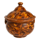 Antique marbled glazed earthenware soup tureen from the southwest, 18th century.