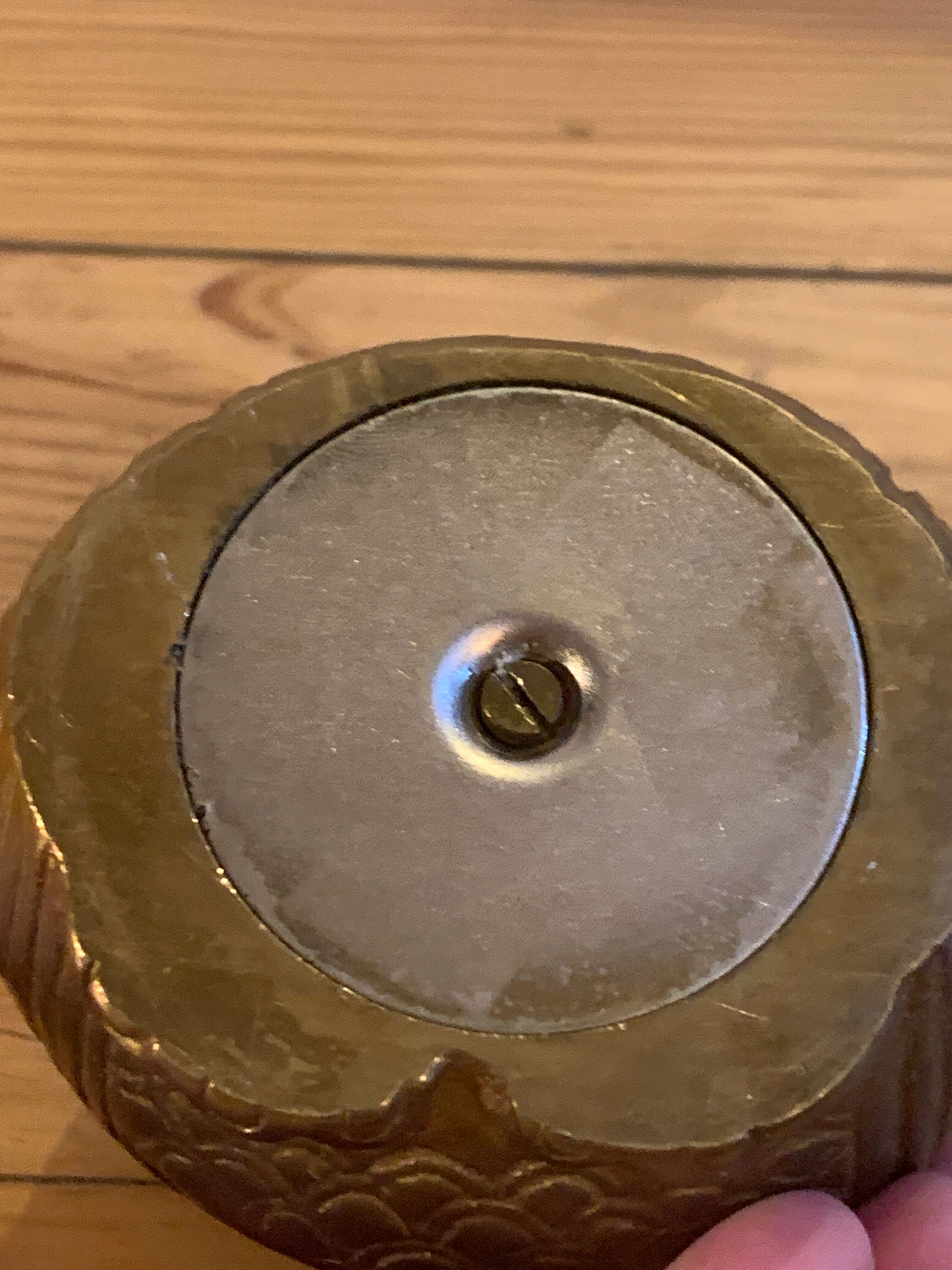 Solid brass owl and piggy bank