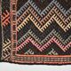 6x14 Pink & Brown Geometric Vintage Kilim Rug, 190x417Cm