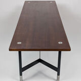 Banc italien en teck et métal, 1970