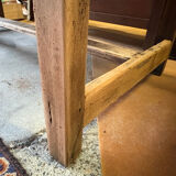 Old farmhouse table in solid wood with drawer – 182×76 cm –