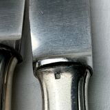 Pair of knives and table spoon silver Deetjen 100