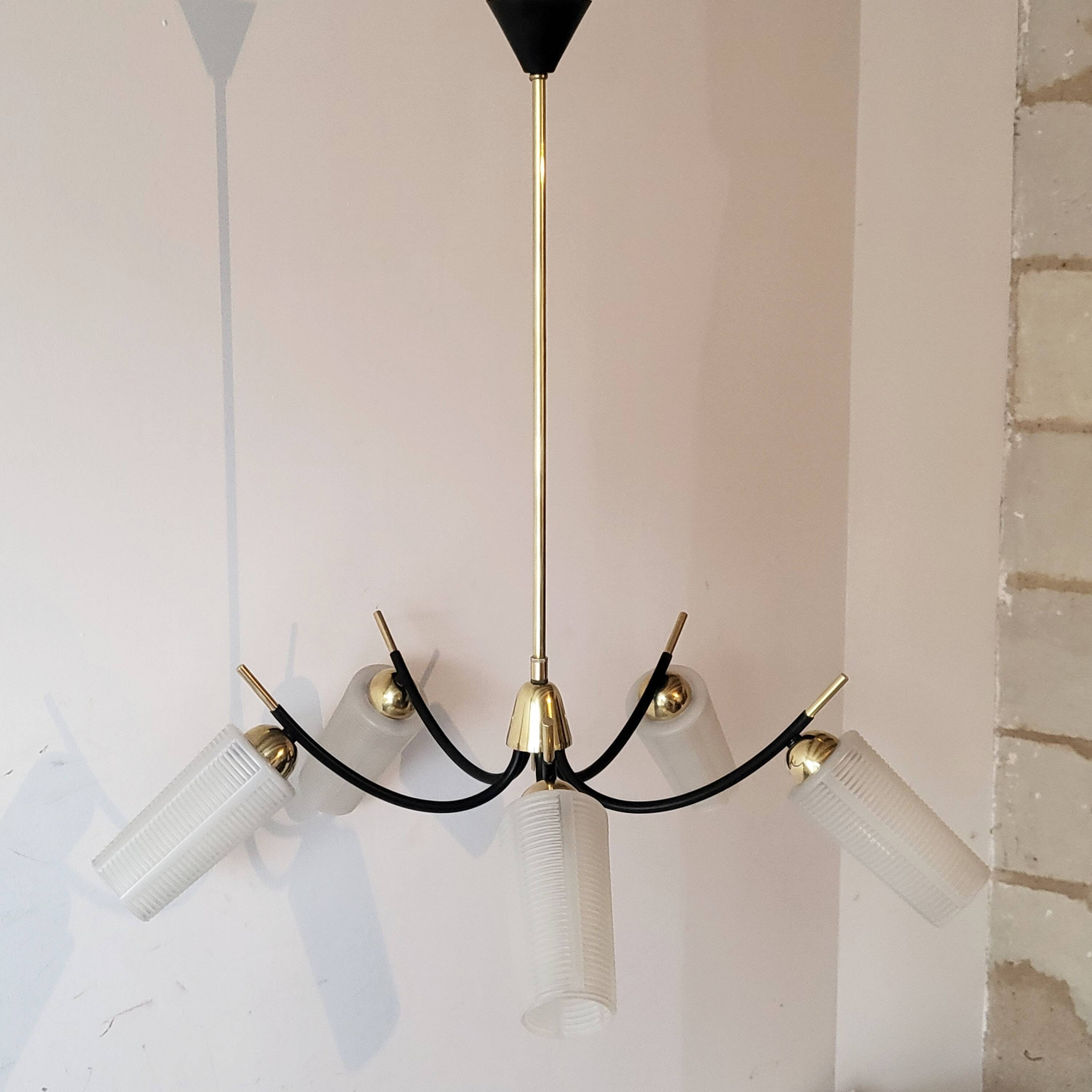Vintage Arlus pendant light 1950