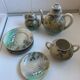 Fine porcelain tea service Japan - Decor of Cranes and Bamboo