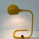 Lampe de table tubulaire jaune design du milieu du siècle, années 1970