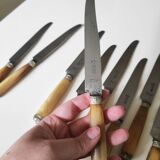 Couteaux Estebe, virole argent