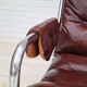 Années 70, design danois, chaise longue, cuir, état d’origine