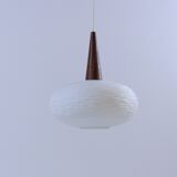 Opalin hanging lamp Louis Kalff