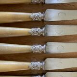 6 horn handle knives