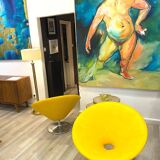 Paire de fauteuils lounge rétro Parabola