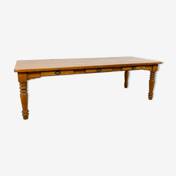 Country house wooden dining table