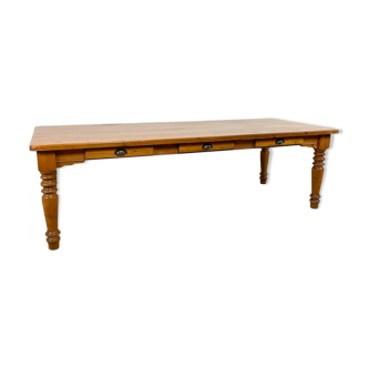Country house wooden dining table