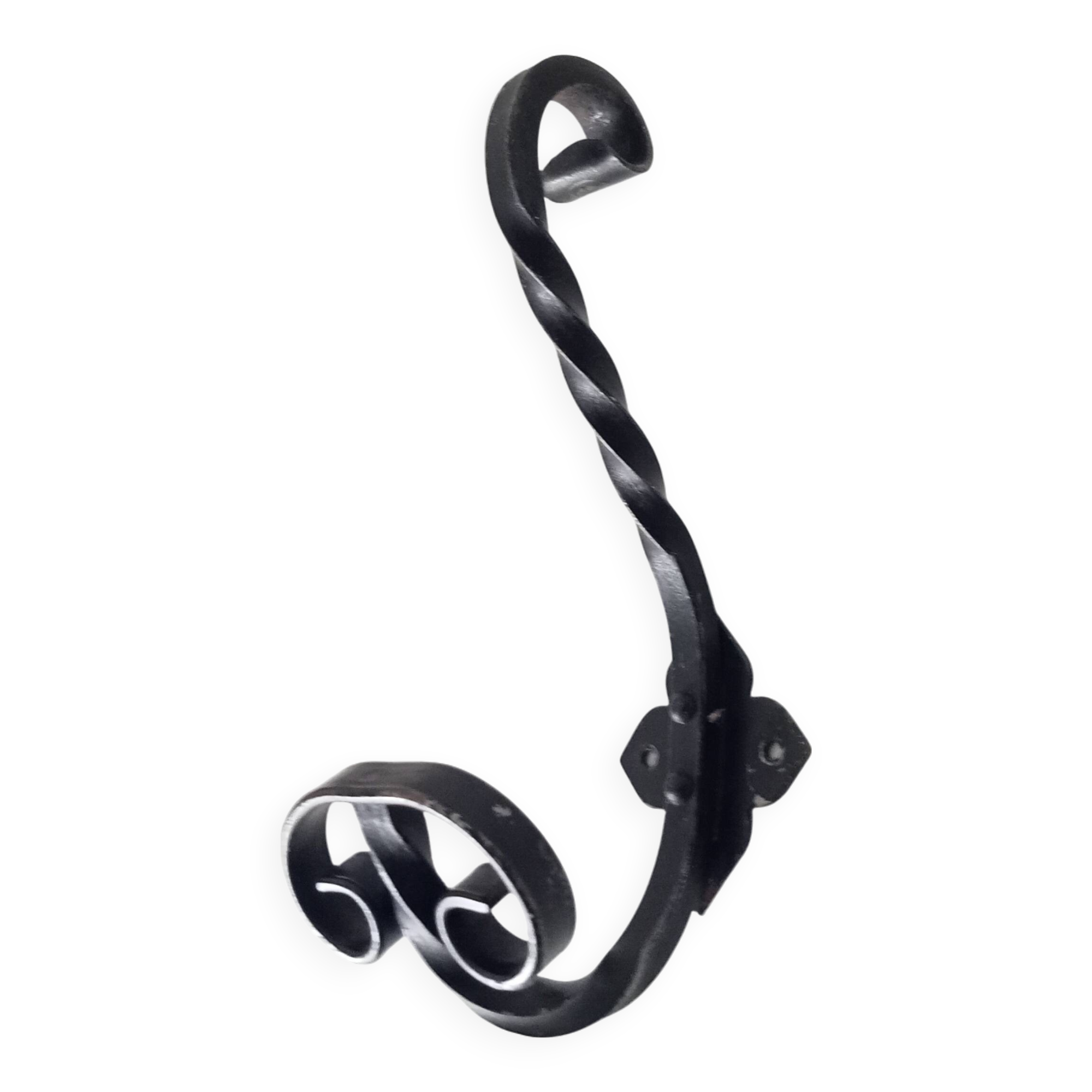 Vintage wrought iron coat rack