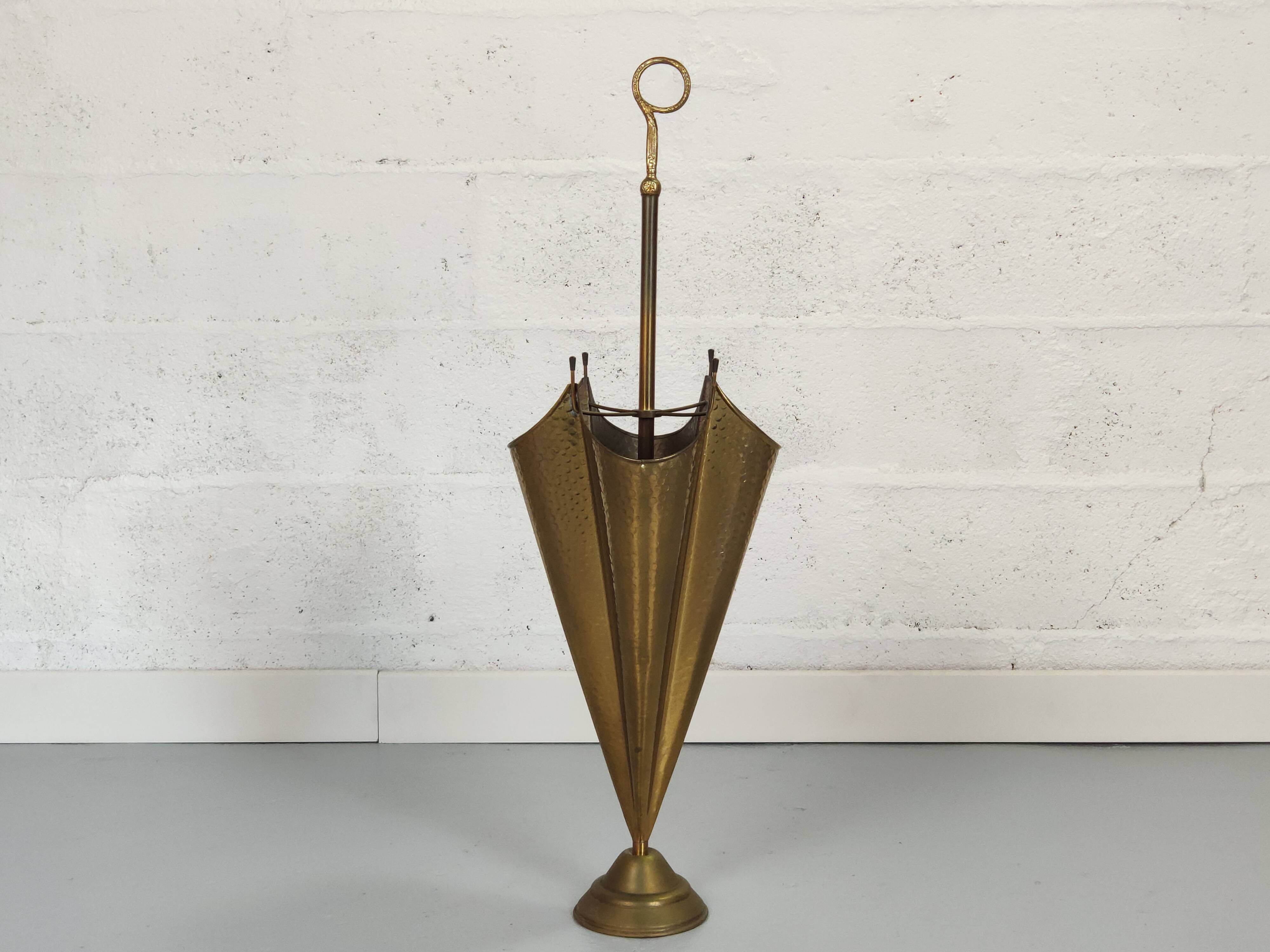 Porte parapluie vintage laiton