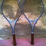 Pair of vintage tennis rackets
