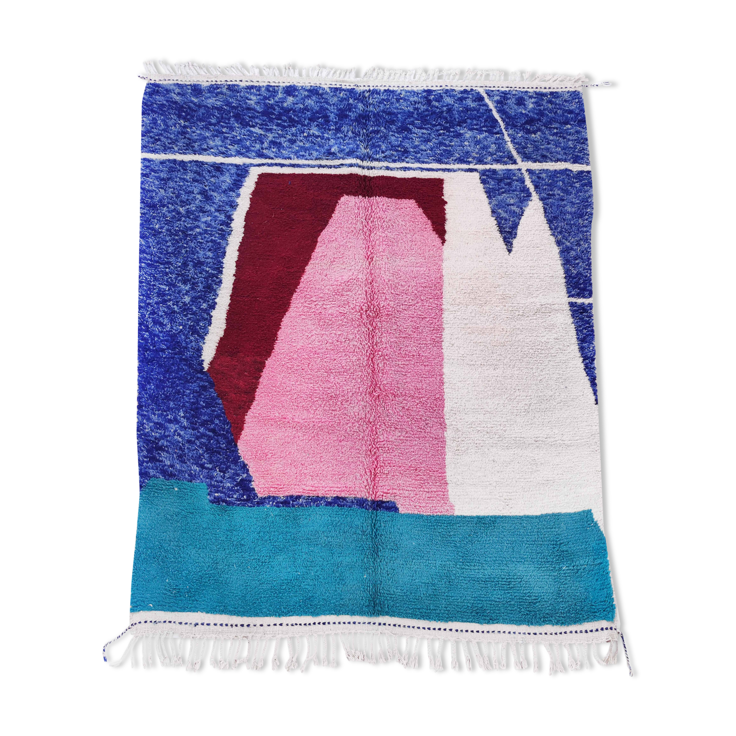 Moroccan Berber carpet Beni Ouarain with colorful patterns