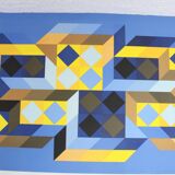 "tridimor" silkscreen by Victor Vasarely 1969