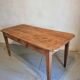 Antique French cherry wood dining table, early 20th century
