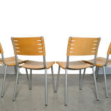 Set of 6 dining chairs by ruud jan kokke for harvink, netherlands 80s/90s