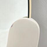 1960's Italian Round Wall Mirror, 80 cm