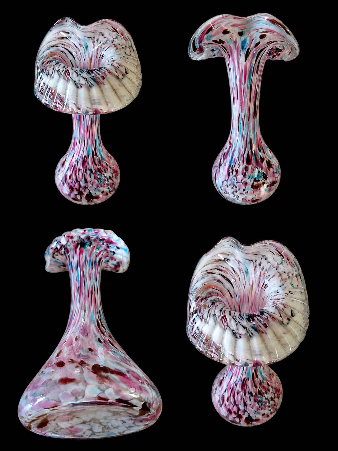 Clichy speckled blown glass vase