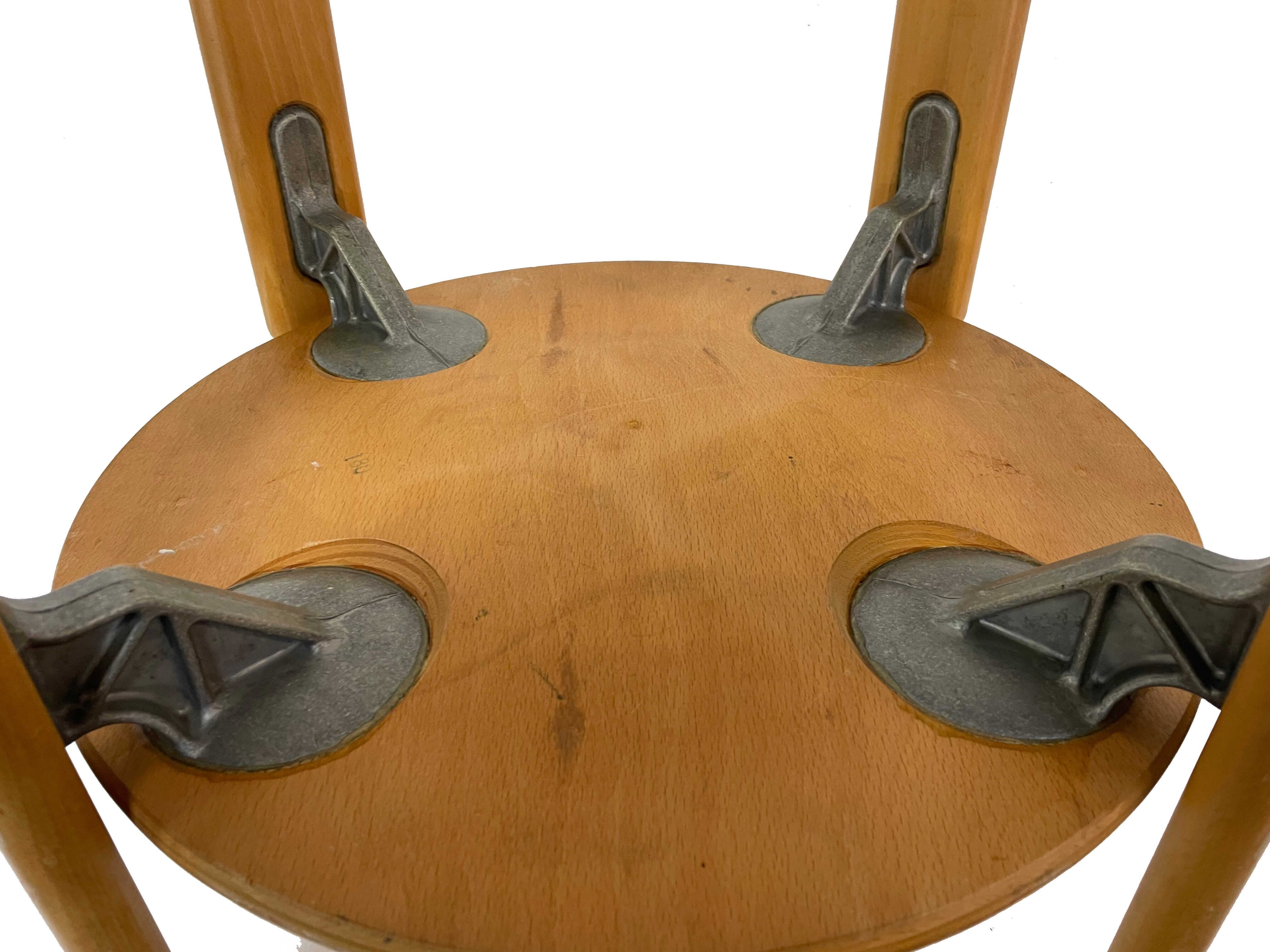 Ensemble de cinq chaises, modèle Rey 33, Bruno Rey pour Dietiker / Kusch & Co.