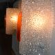 2 orange perspex and plexiglass wall lights from the 60s-70s.