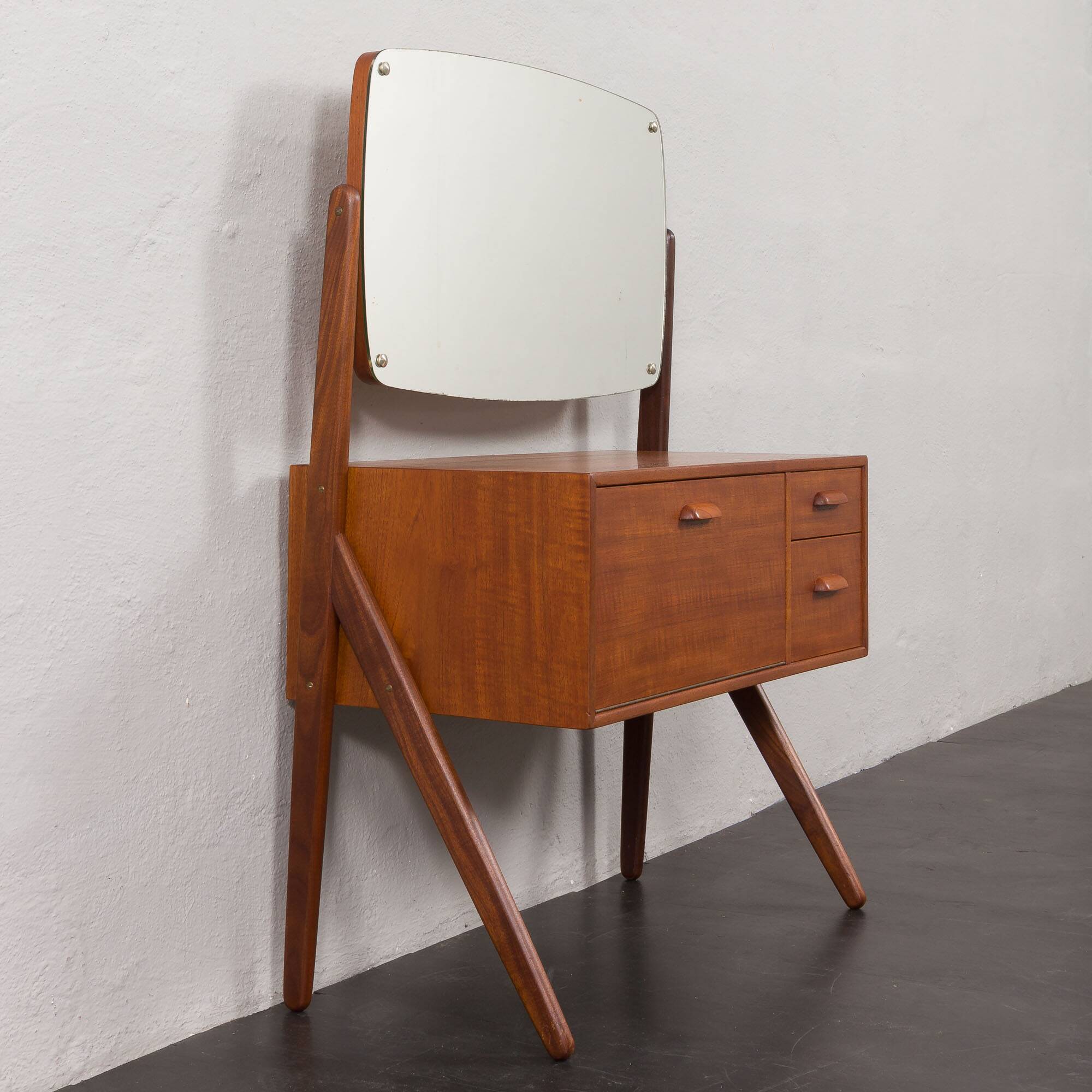 Mid-century Danish Teak Dressing Table from Ølholm Møbelfabrik,1960s