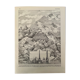 Lithograph engraving on the mountain of 1928