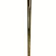 Patinated brass Art Deco low floor lamp, 132cm