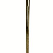 Patinated brass Art Deco low floor lamp, 132cm