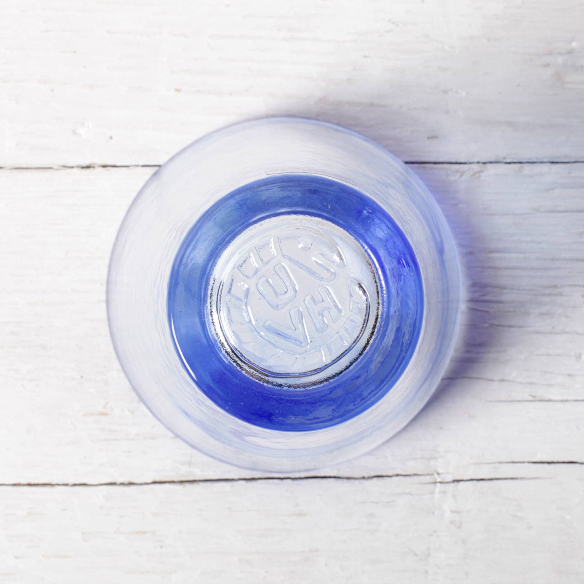 Kosta Boda Blue Glass 'Mine' by Ulrica Hydman Vallien / Sweden / 2002