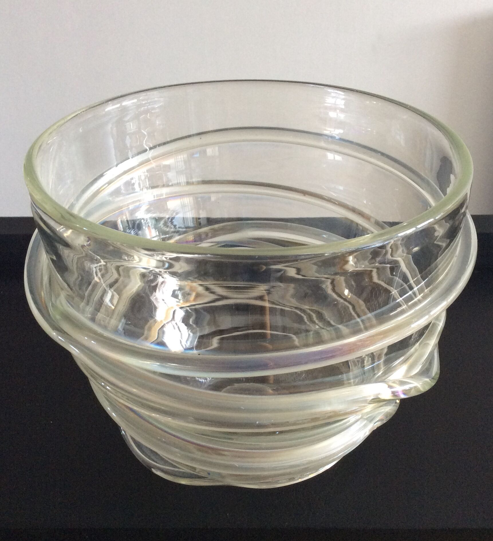 Vase murano vintage en pâte de verre