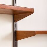Kai Kristiansen teak wall unit with a hidden desk for FM Mobler