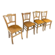 Series of 4 vintage bistro chairs