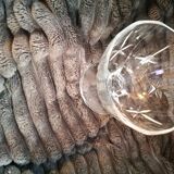 Set of 4 crystal cups