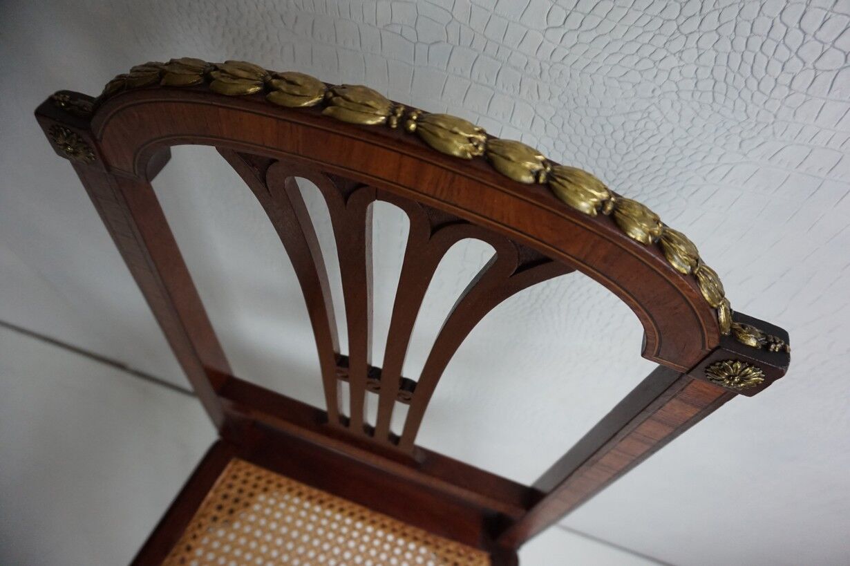 Pair of Louis XVI chairs circa 1870