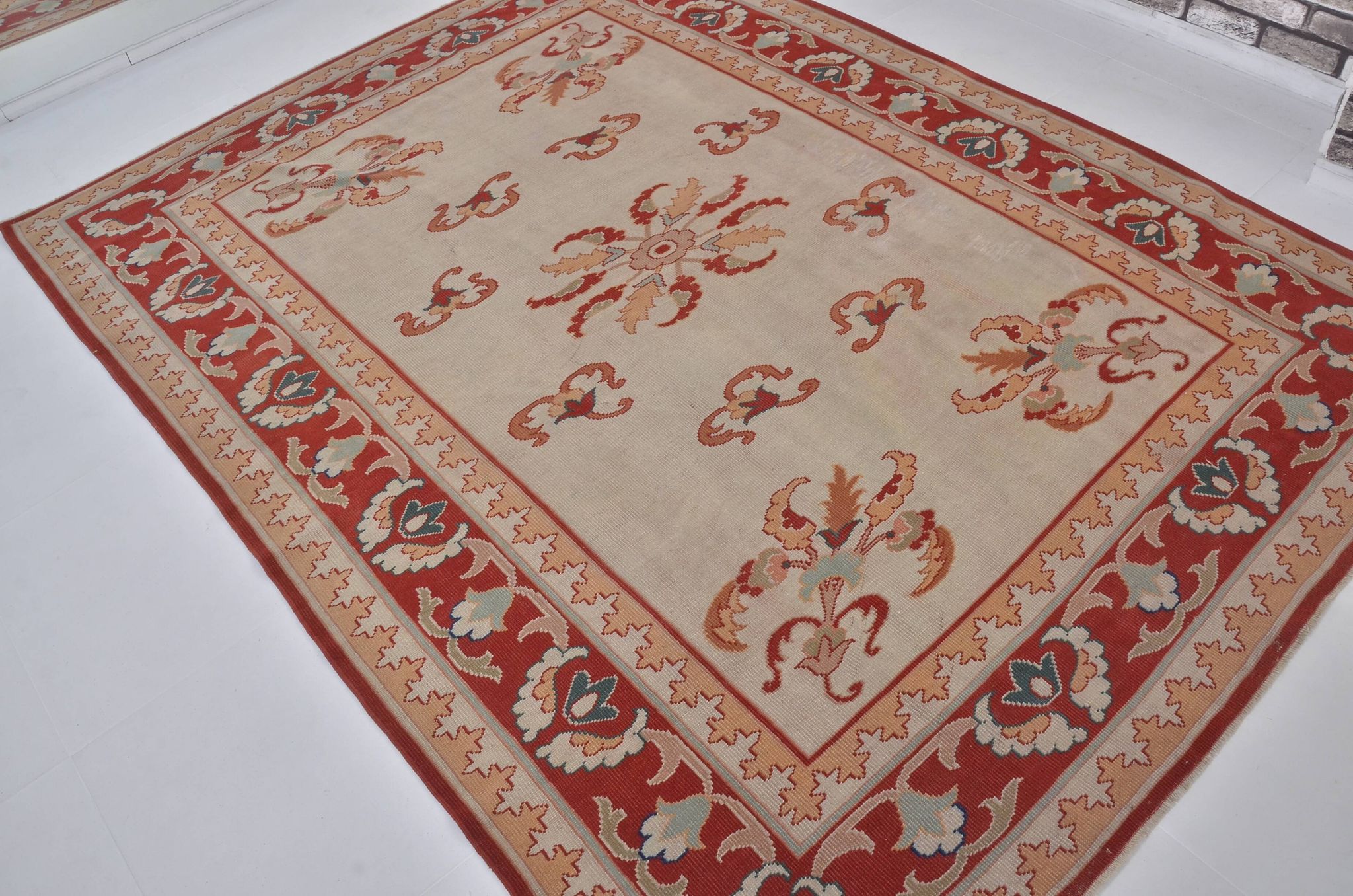 Oversize Hnadmade Floor Wool Rug c409