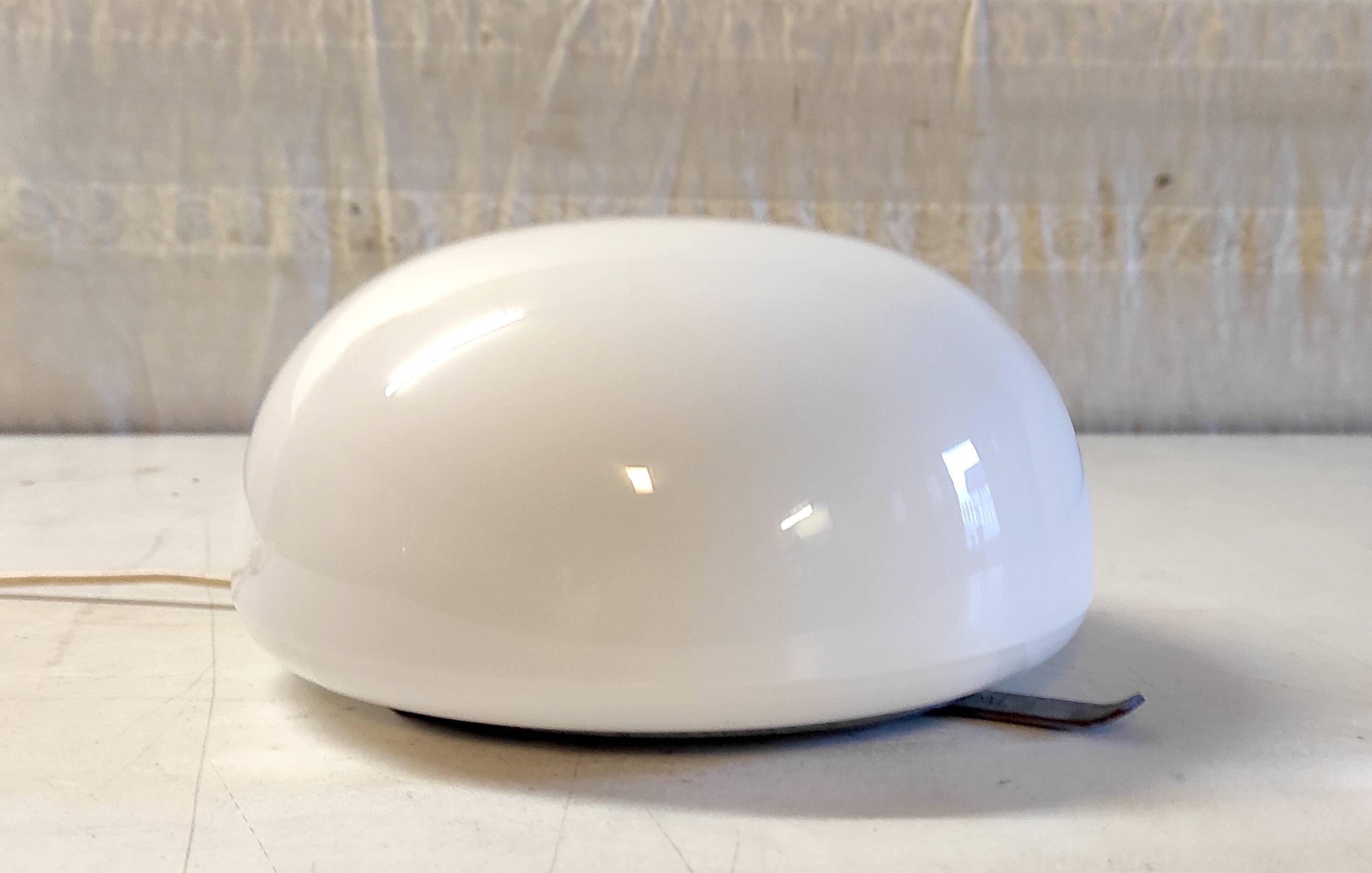 Opaline globe ceiling or wall light 20 cm - mid-20th century