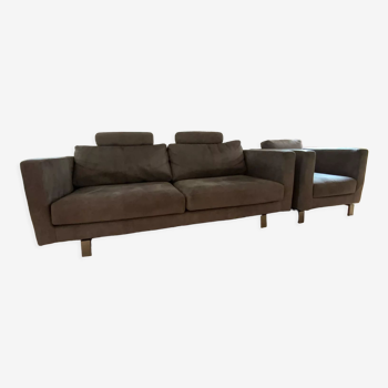 Sofa plus armchair
